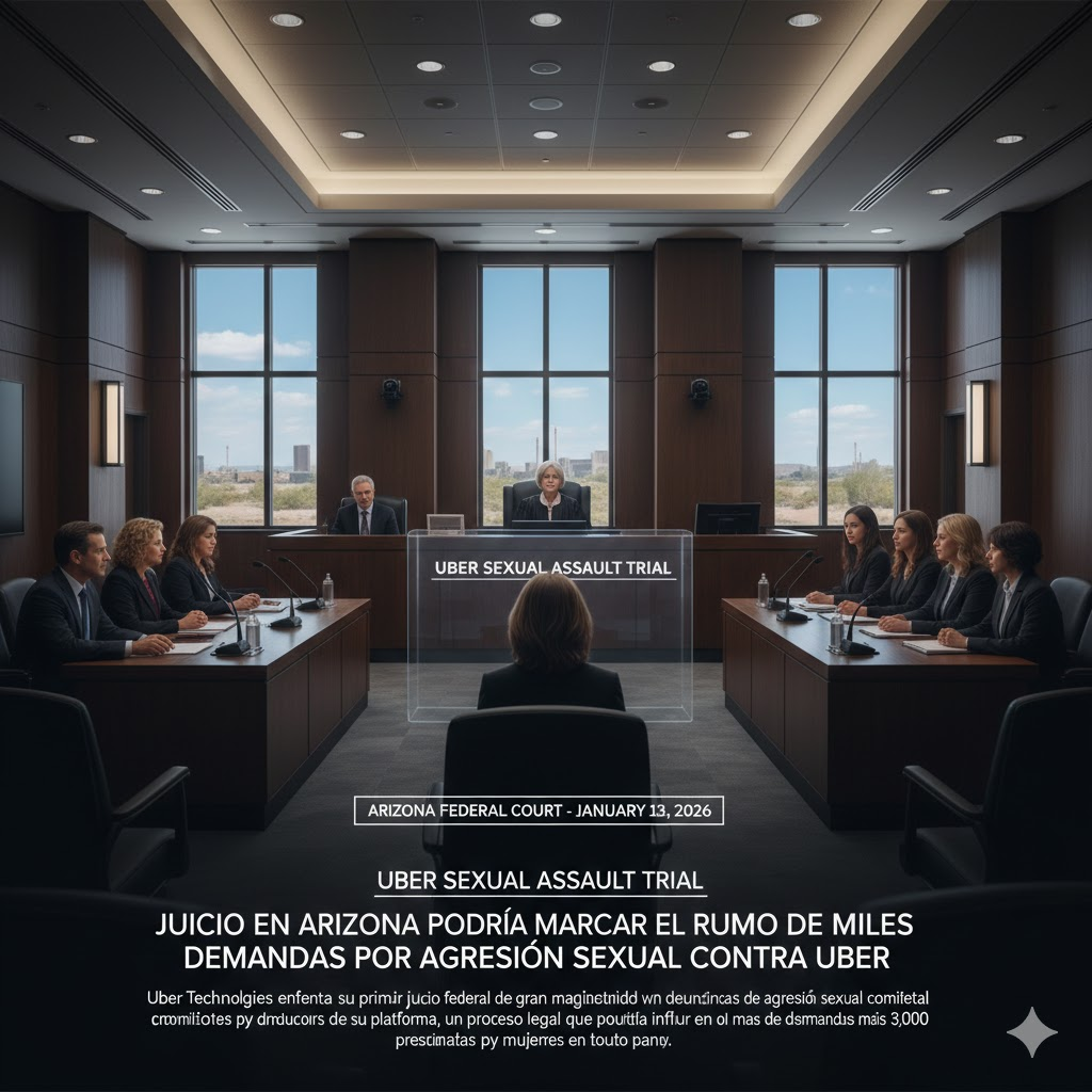 Juicio en Arizona podría marcar el rumbo de miles de demandas por agresión sexual contra Uber